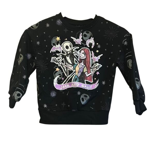 Disney The Nightmare Before Christmas Girls Graphic Fleece Sweatshirt size 6‎ - Picture 1 of 5